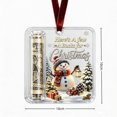 thumbnail image 3 of huayou Cheerful Christmas Festive Snowman Gift Card Box Ornament, Hanging Gift Card Holder with Lantern Scene for Xmas Tree Holiday Decorations, 3 of 7