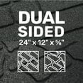 thumbnail image 4 of GroundSmart 24" x 12" x 5/8" Black Interlocking Dual-Sided Rubber Paver, 60 Pack, 4 of 13