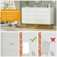 thumbnail image 4 of BeesClover Commode Organisatrice en Tissu à 4 Tiroirs - Petits Tiroirs de Rangement pour Chambre, Garde-Robe et Salon, Solution Compacte de Rangement pour Vêtements, Table de Chevet Étroite Moderne, 4 of 7