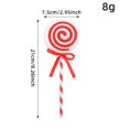thumbnail image 3 of Christmas Candy Tree Picks with Ribbon Christmas Decorations Glitter Lollipop Candy Canes Ornaments for Xmas Tree Topper Home Vase Party Ornaments, 3 of 6