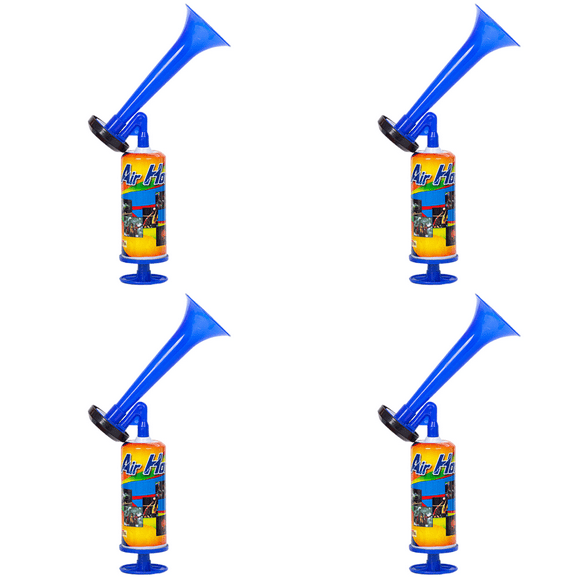 Bocina de aire portátil para animar a jugadores de fútbol con sonido potente para competición deportiva (Azul)