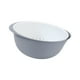 thumbnail image 5 of Colador de cocina apilable de doble capa para frutas y verduras gris grande, 5 of 7