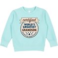 thumbnail image 2 of Inktastic Certified World's Greatest Grandson Accept No Substitutes Toddler Sweatshirt, 2 of 4