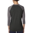 thumbnail image 4 of Mens Clementine Tri-Blend 3/4-Sleeve Raglan Tee, 4 of 4
