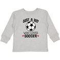 thumbnail image 3 of Inktastic Soccer Sports for Kids Boys or Girls Long Sleeve Toddler T-Shirt, 3 of 5