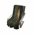 thumbnail image 3 of Fantasy Soft Flannel Fleece Throw Blanket, Sunbeams Through the Mysterious Half Opened Wooden Entrance with Greenery, Cozy Plush for Indoor and Outdoor Use, 60" x 80", Green and Brown, by Ambesonne, 3 of 5