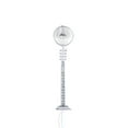 thumbnail image 1 of Matsuzay Farola en miniatura, lámpara de señal LED, accesorios de micropaisaje, poste de luz de simulación DIY, diseño de tren de construcción Artesanía Plata (luz blanca) Matsuzay HA064500-01, 1 of 6