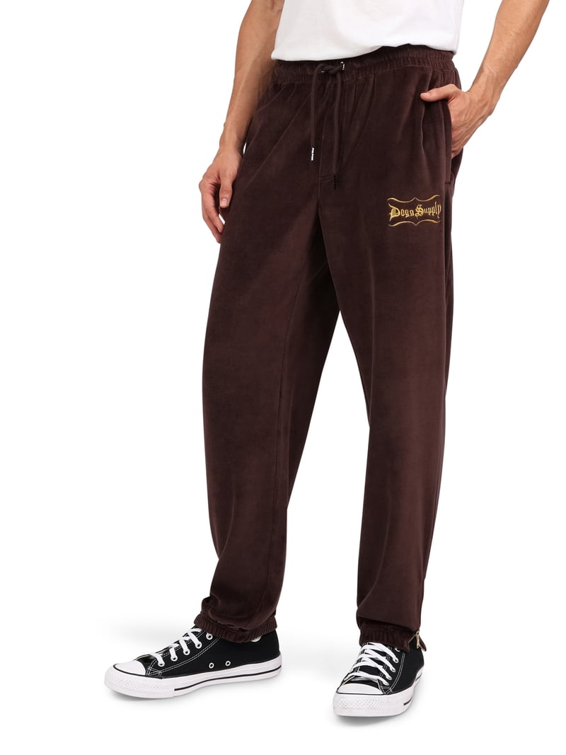 Dogg Supply Men's & Big Men's Pull-On Velour Sweatpants with
