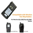 thumbnail image 4 of 7.4V 2000mAh 1A32KG-7 1A20KG-7 OEM Battery for Wouxun KG-UV9D(Plus) KG-D901 Two Way Radios Li-ion Battery with Belt Clip, 4 of 10