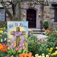 thumbnail image 3 of Easter Garden Flag He Is Risen Cross Tulip Floral 12x18 Inch Double Sided Flower Small Burlap Spring Holiday Yard Outdoor Flag Outside Home House Decoration (Only Flag), 3 of 6