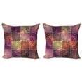 thumbnail image 1 of Ambesonne Ethnic Throw Pillow Cover 2 Pack, Modern Mandala Motif, 18", Multicolor, 1 of 2