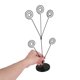 thumbnail image 5 of WEUVEB Portatarjetas De Escritorio Negro Con 5 Clips Y Base Redonda Para Notas Fotos Y Tarjetas En Casa, 5 of 8