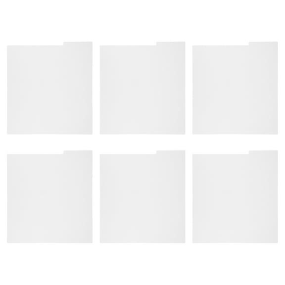 Hemoton 6 Pcs Record Organizer Album Dividers for Vinyl Records White