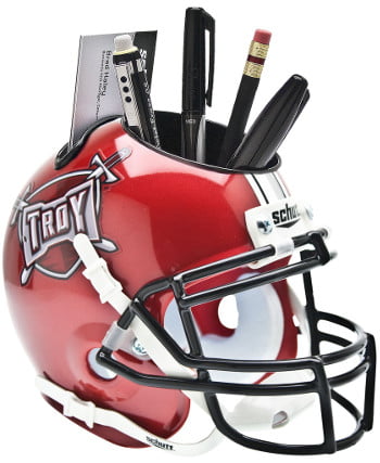Schutt NCAA Troy Trojans Football Helmet Desk Caddy 