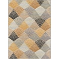 thumbnail image 2 of Unique Loom Outdoor Modern Collection Area Rug - Strata (5' 1" x 7' 1" Rectangle Gray/Ivory), 2 of 9