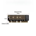 thumbnail image 3 of NATEFEMIN High Speed M2 NVMe SSD to PCIe 4.0 Adapter Card Cooling for Enhanced Stability Windows Linux Mac, 3 of 8