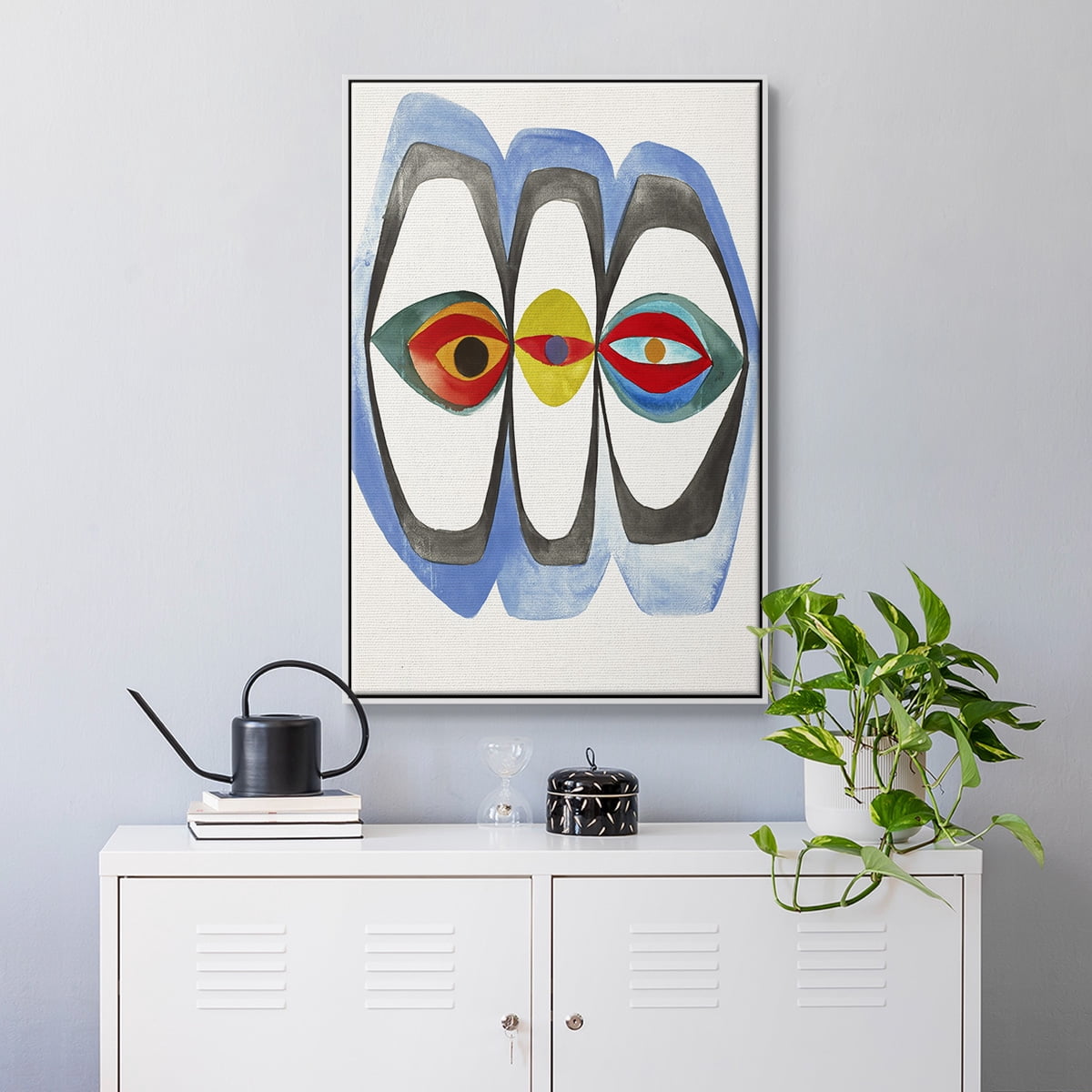Magic Tricks IV Framed Premium Gallery Wrapped Canvas - Ready to Hang - 27 x 41 - White Floating Frame