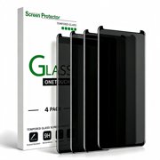 4 Pack Screen Protector for Samsung Galaxy Note 9（6.4 Inch），9H Hardness ，Anti-Peeping Tempered Glass , Anti Scratch, Bubble-Free, Easy Installation
