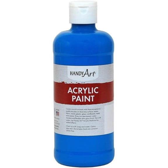 Handy Art 101-055 16 oz Student Acrylic Paint, Cobalt Blue