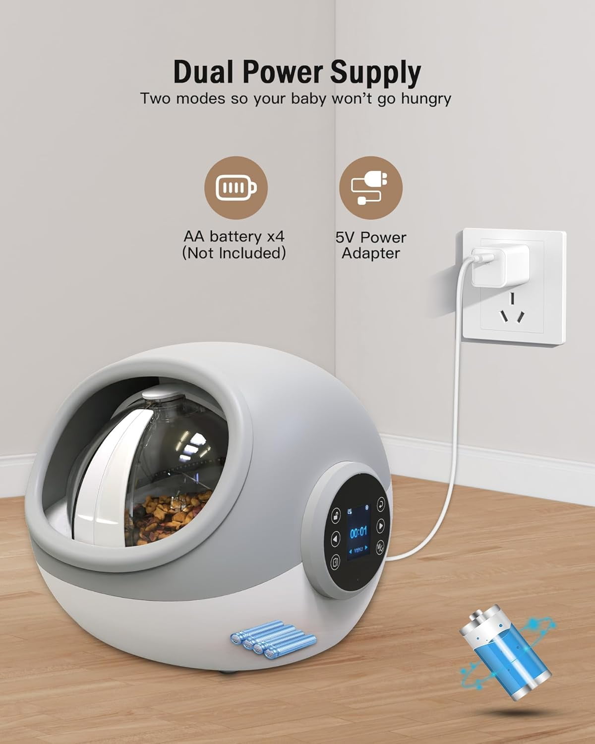 Automatic Cat Feeder, Microchip Pet Feeder, Auto Cat Feeder with Collar, Automatic Pet Feeder - Prevents Food Stealing, Perfect for Prescription Diets, Schedules Meals for Multiple Cats