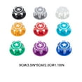thumbnail image 2 of 4 Pcs/packs Écrous de Roue Moyeu de Moyeu Écrou Profond Est Fait Couvercle de Roue Fileté Accessoire de Jouet Pièces de Rechange Capuchons Étanches Écrous 1/8 RC Camion Argent, 2 of 5