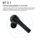 thumbnail image 2 of Auriculares QCY T5 Bluetooth 5.1 TWS Auriculares Verdaderos auriculares inalámbricos Popovers Emparejamiento rápido Música Auriculares Auriculares deportivos Cancelación de ruido ENC co QCY Auriculares, 2 of 5