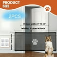 thumbnail image 4 of XIBUFE 2026 New Retractable Expandable Mesh Dog Gate for Indoor and Outdoor Use - Tall Free Standing Pet Barrier with Door, Fits Stairs, Wide Doorways(Extra Long), 4 of 7
