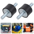 thumbnail image 2 of 4 Pcs Rubber Cylindrical Vibration Isolator Mount with 2 Threaded Studs for Pump, 2 of 8