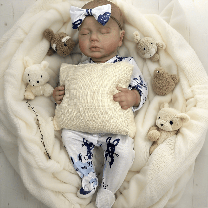 Dayoff Kids Lifelike Reborn Baby Dolls - 18 Inch Realistic Baby Doll (No Accessories) For Kids Age 3+