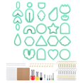 thumbnail image 1 of Abbracc 142 Pieces Cutter for Clay Earrings 30 Jump Rings Clay Earring Cutter 30 Green 142pcs, 1 of 5