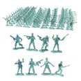 thumbnail image 4 of Tachiuwa Ensemble de 100 Figurines d'Action, Ensemble de Jeu Soldat Jouet pour Fête - Bleu, 4.5cm, 4 of 7