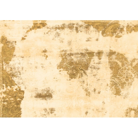 Ahgly Company Indoor Rectangle Abstract Brown Modern Area Rugs, 2' x 5'