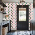 thumbnail image 3 of Peel and Stick Wallpaper Christmas Tree Colorful Ornaments Pink Wall Mural 17.7in x 9.8ft Self Adhesive Removable Wall Paper Renter Friendly Wallpaper for Nursery Bedroom Cabinets, 3 of 8