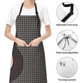 thumbnail image 6 of Naloa Vinyl Records Apron Kitchen Aprons with Pockets for Women Men Chef, 6 of 8