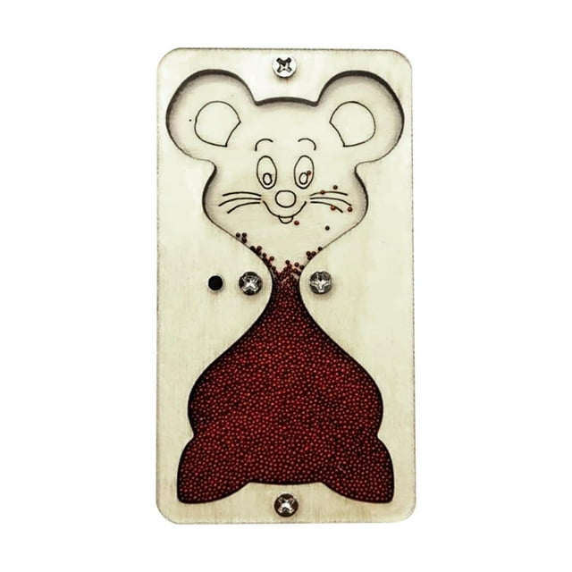 Tablero de actividades DIY Accesorios Reloj de arena Juguete Montessori Desarrollo Aprendizaje Habilidad Rojo