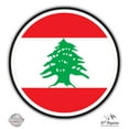 thumbnail image 1 of Lebanon Flag - 5" Vinyl Sticker - For Car Laptop I-Pad - Waterproof Decal, 1 of 1
