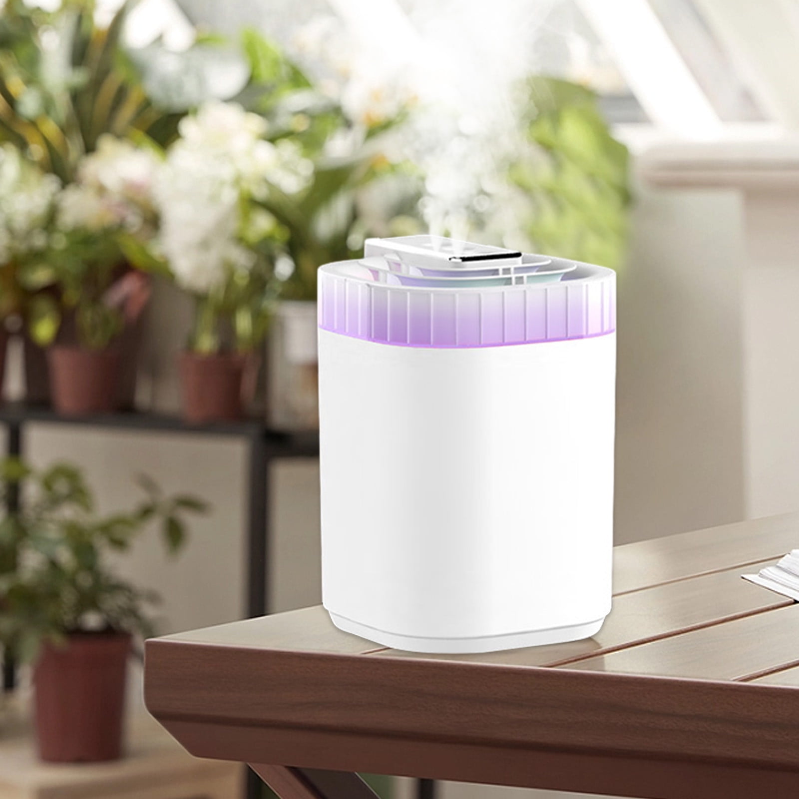 QTOCIO Home Appliances, Colorful Cool Large Capacity Humidifier, USB Desktop Humidifier, 3 Spray Modes, Auto Shut-Off For Car, Bedroom, Office, Home, Super Quiet