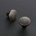 thumbnail image 2 of Ravinte 25 Pack Drawer Pulls 1-1/4 Inch Kitchen Cabinet Knobs Solid Round Dresser Drawer Knobs Oil-Rubbed Bronze Dresser Knobs Drawer Knobs Simple Cabinet Hardware For Cupboard Drawer Pulls, 2 of 7