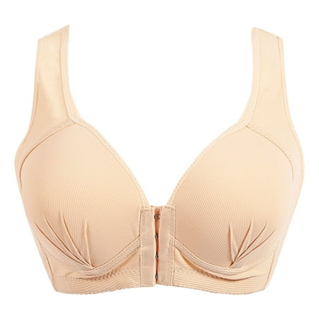 

XHJUN Women S Padded Bra Comfort Wireless Basic Bras Push Up With Front Closure Full-Coverage Demi Bra Lightly Lined Stretch T-Shirt Bra