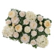 thumbnail image 1 of Artificial Rosa Hortensía Peonía Flores Paneles para Paredes Decoración Utillaje Utilería Decoraciónes champán Macarena Panel de flores para fondo de pared, 1 of 8