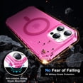 thumbnail image 5 of Allytechgroup Compatible with iPhone 13 Pro Max Case for Women Girls, Compatible with Magsafe Slim Phone Case Shockproof Magnetic Back Cover for iPhone 13 Pro Max, Rose, 5 of 6