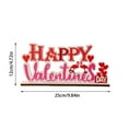 thumbnail image 7 of Valentine's Day Theme Wooden Table Decor for Dining Room, Romantic Heart Themed Centerpiece for Anniversary, Rustic Farmhouse Wedding Decor, Scenic Layout for Shelf Mantel, 7 of 7