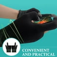 thumbnail image 4 of OUNONA Breathable Black Fingerless Gloves, 1 Pair, Soft Comfortable Material for Gaming, Driving, Outdoor Sports and Activities, 4 of 8