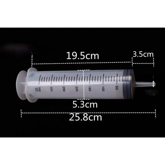 Litake Plastic Syringe Multi-function Large Capacity Syringe Thick-Mouthed Syringe Pet Feeding Flushing Enema Oil Pumping Dispensing Perfusion