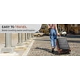 thumbnail image 5 of Zimtown 20" Carry-on Luggage Hardside Suitcase with Spinner Wheels and TSA Lock, Black, 5 of 13