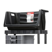 Hyper Tough Heavy Duty Nesting Plastic Stack Bin, Black