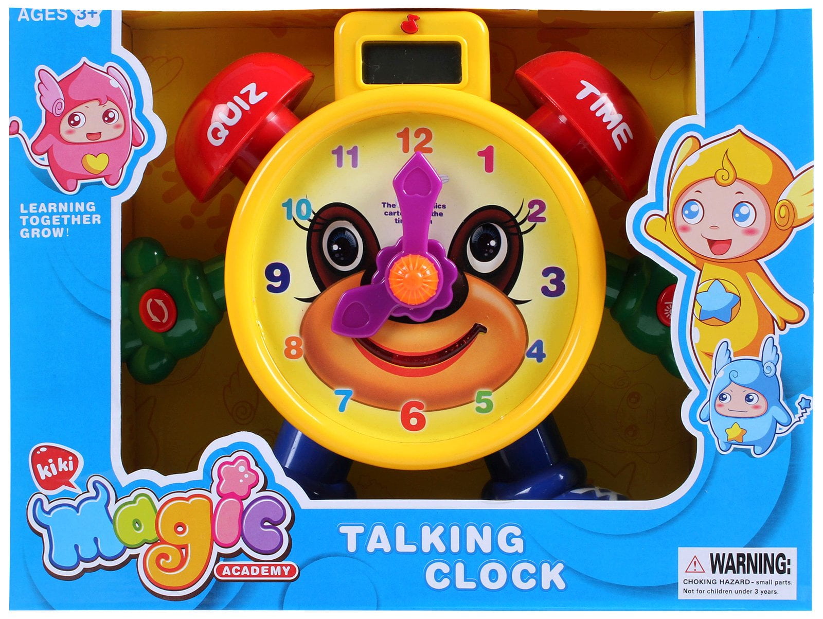 "Tell The Time" Time Teaching Clock Toy For Kids LTC75E Kid Clock