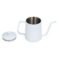 thumbnail image 4 of Pequeño Tetera, Diseño de Cuello de Cisne A Prueba de Polvo Durable Durable Durable Sobre La Tetera Con Cubierta Para Vijar para Acampar Té Para Viajar para Acampar Café, 4 of 7