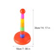 thumbnail image 2 of Vogacara Juego de círculos para niños, virola de plástico para interiores y exteriores, anillos apilados, capas de juguete, entretenimiento Juguetes Educativos Typ 1, 2 of 6