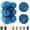 Blue, variant on WE 12 pcs Christmas Tree Balls Xmas Decoration Ornaments Christmas Ball Ornaments